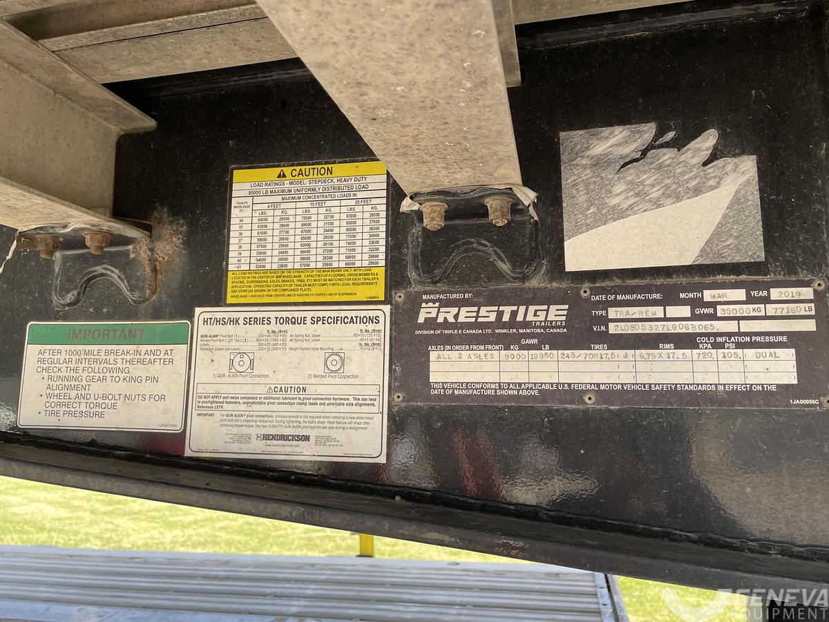 Used 2019 Prestige Trailers Renown Combo Flatbed Drop Deck