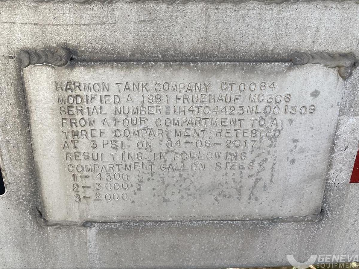 Used 1992 Fruehauf Fuel Trailer