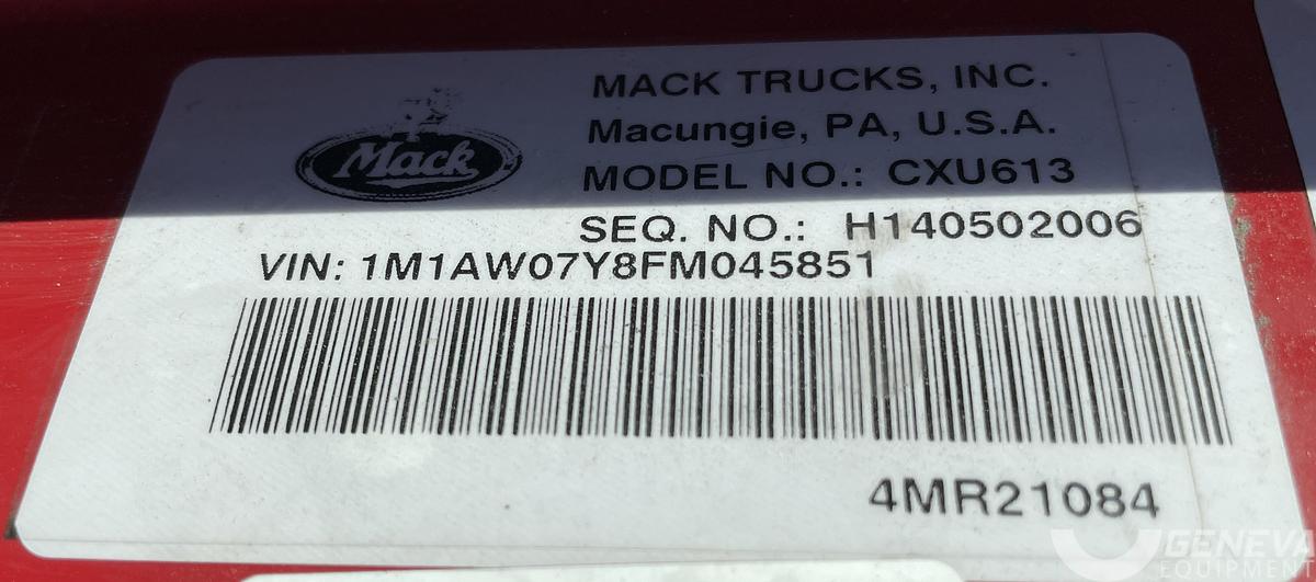 Used 2015 Mack CXU613