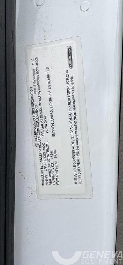 Used 2018 Freightliner Cascadia 113