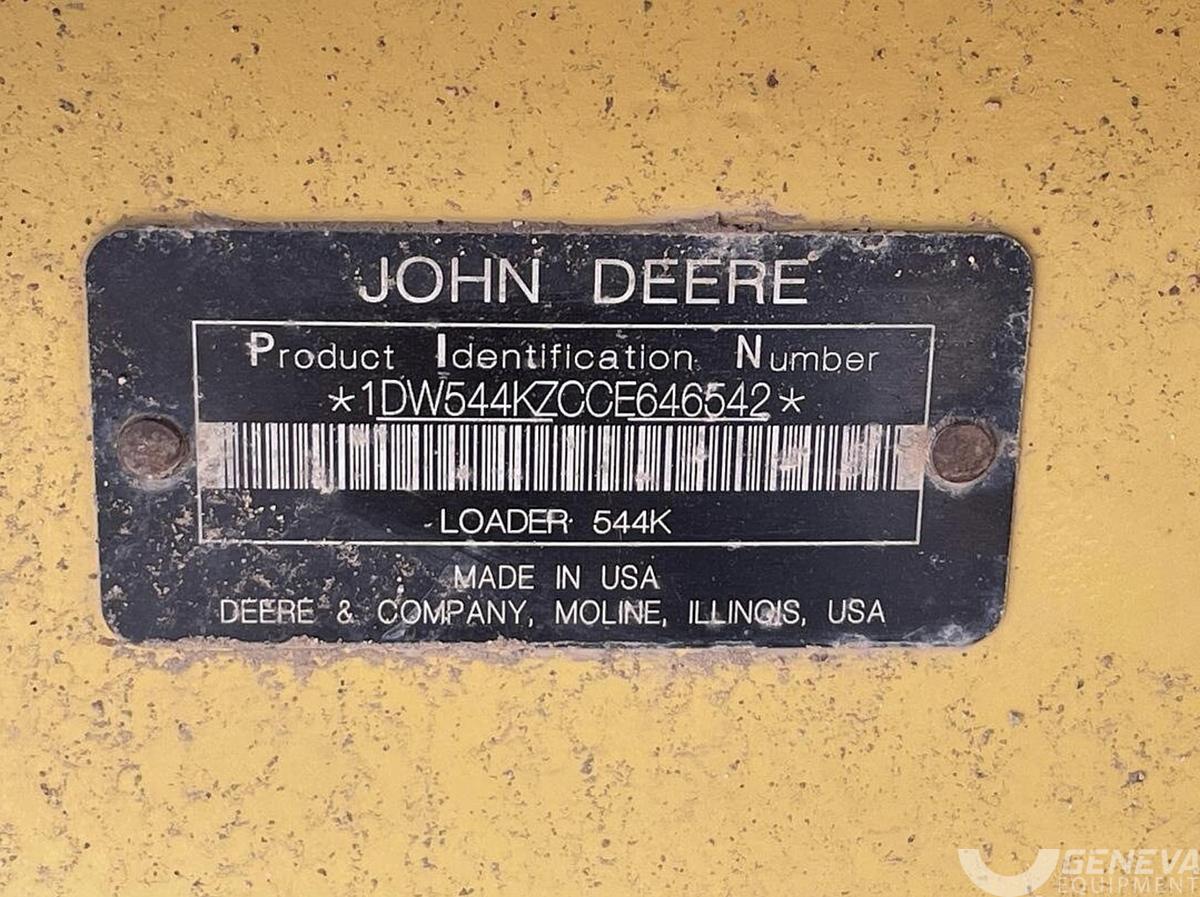 Used 2012 DEERE 544K Wheel Loader