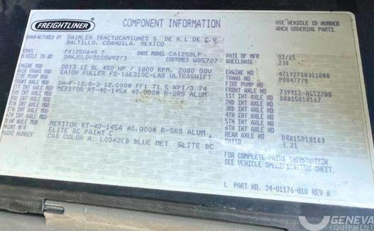 Used 2016 Freightliner CA 125