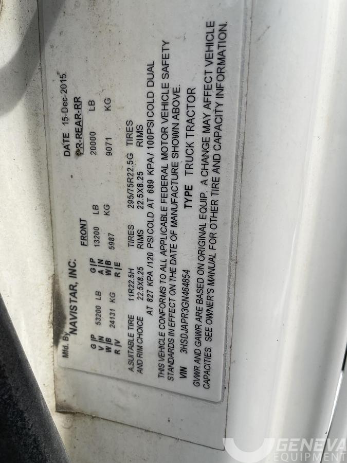 Used 2016 International Prostar