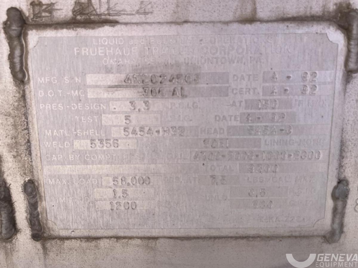 Used 1992 Fruehauf Fuel Trailer