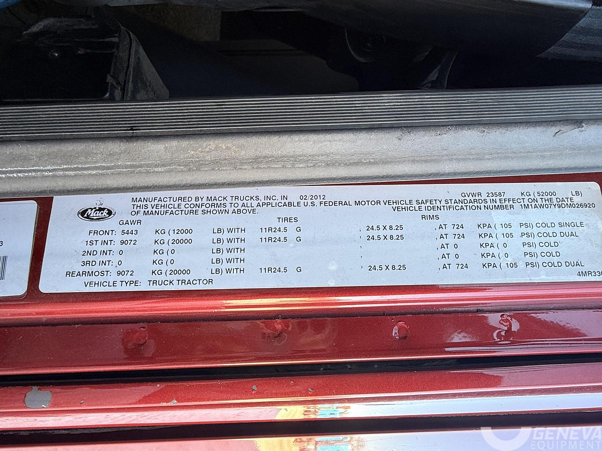 Used 2013 Mack CXU613