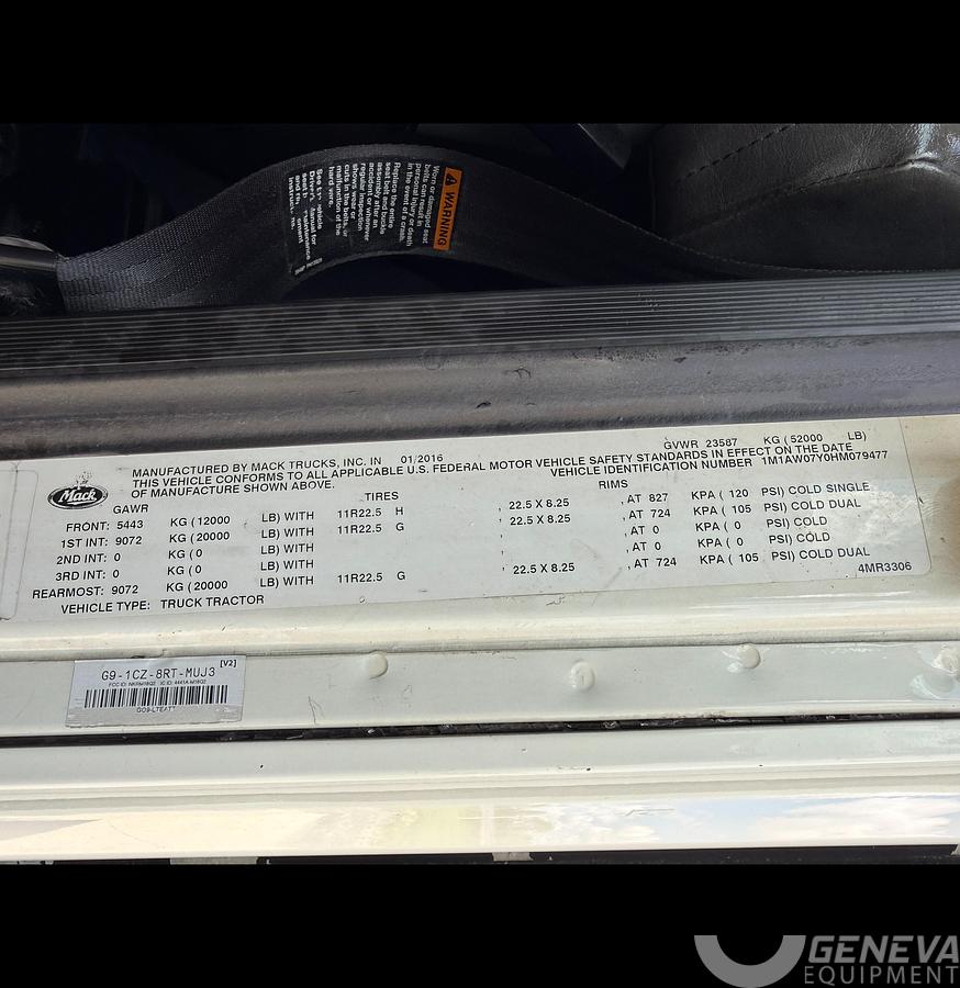 Used 2017 Mack CXU613