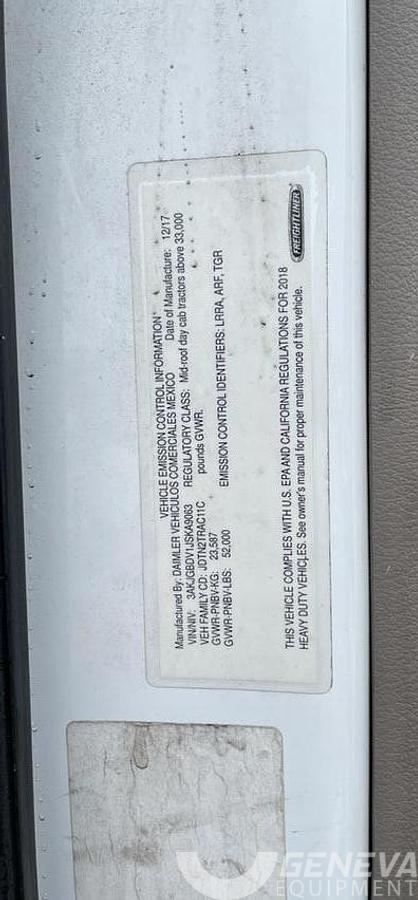 Used 2018 Freightliner Cascadia 113