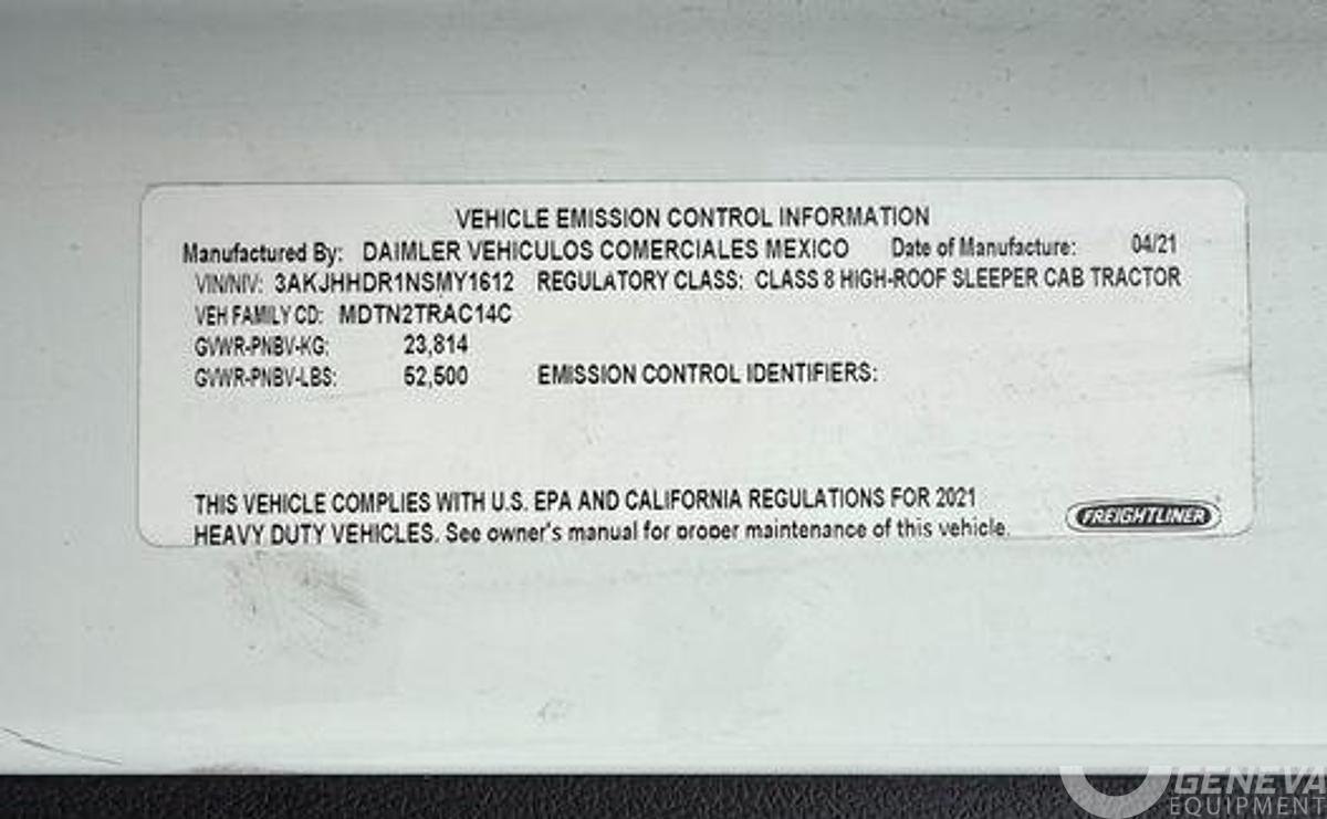 Used 2022 Freightliner Cascadia 126