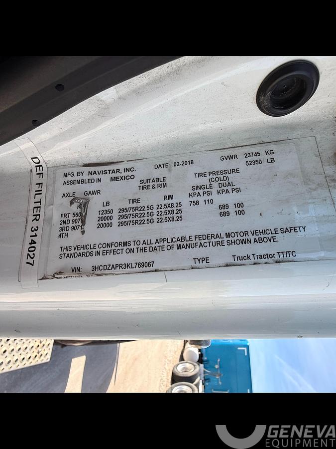 Used 2019 International LT625