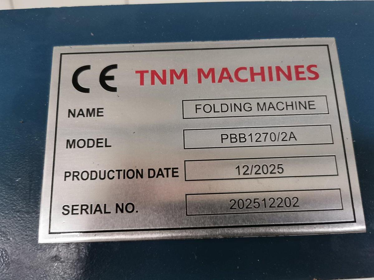 Used TNM_PBB1270/2 manual flanging machine