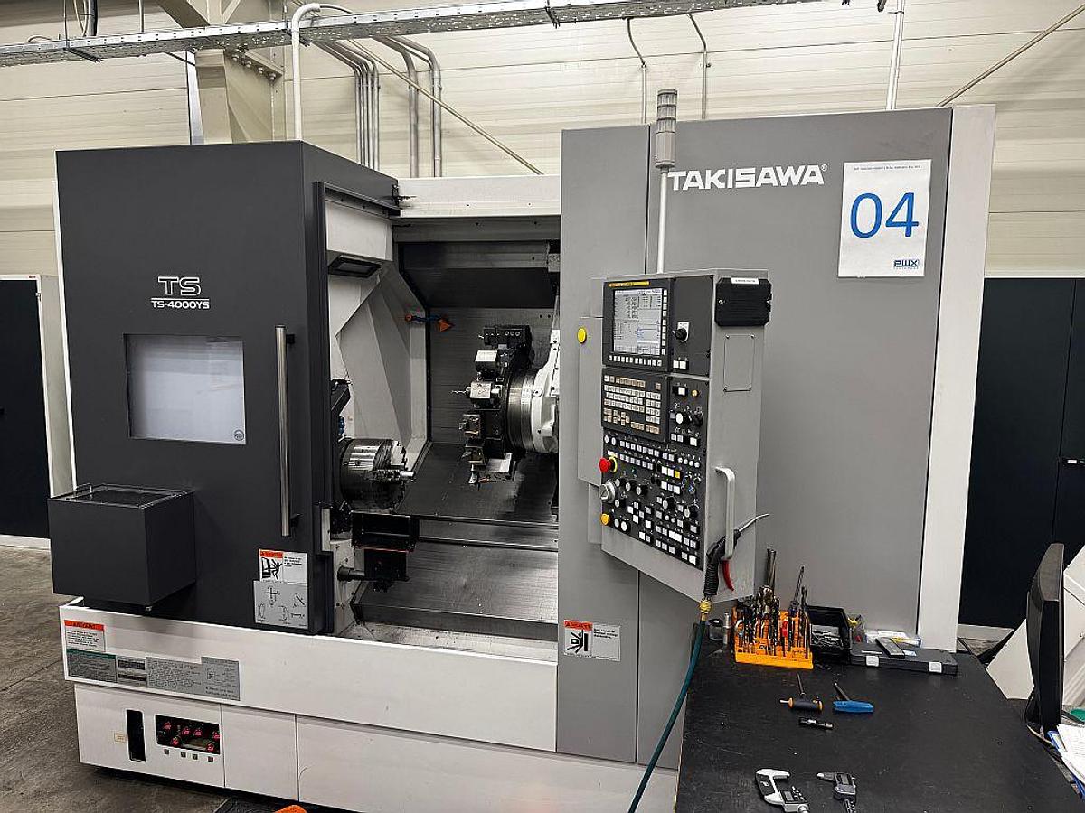 Used TAKISAWA TS400YS CNC turning-milling center