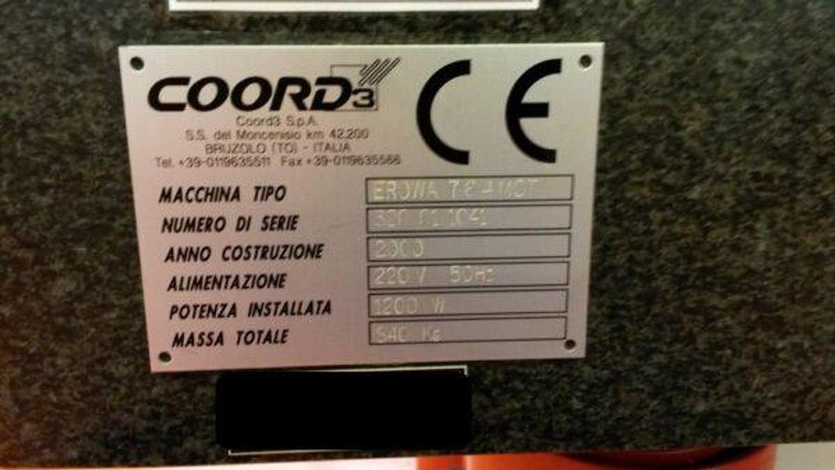 Used COORD 3 measuring machine