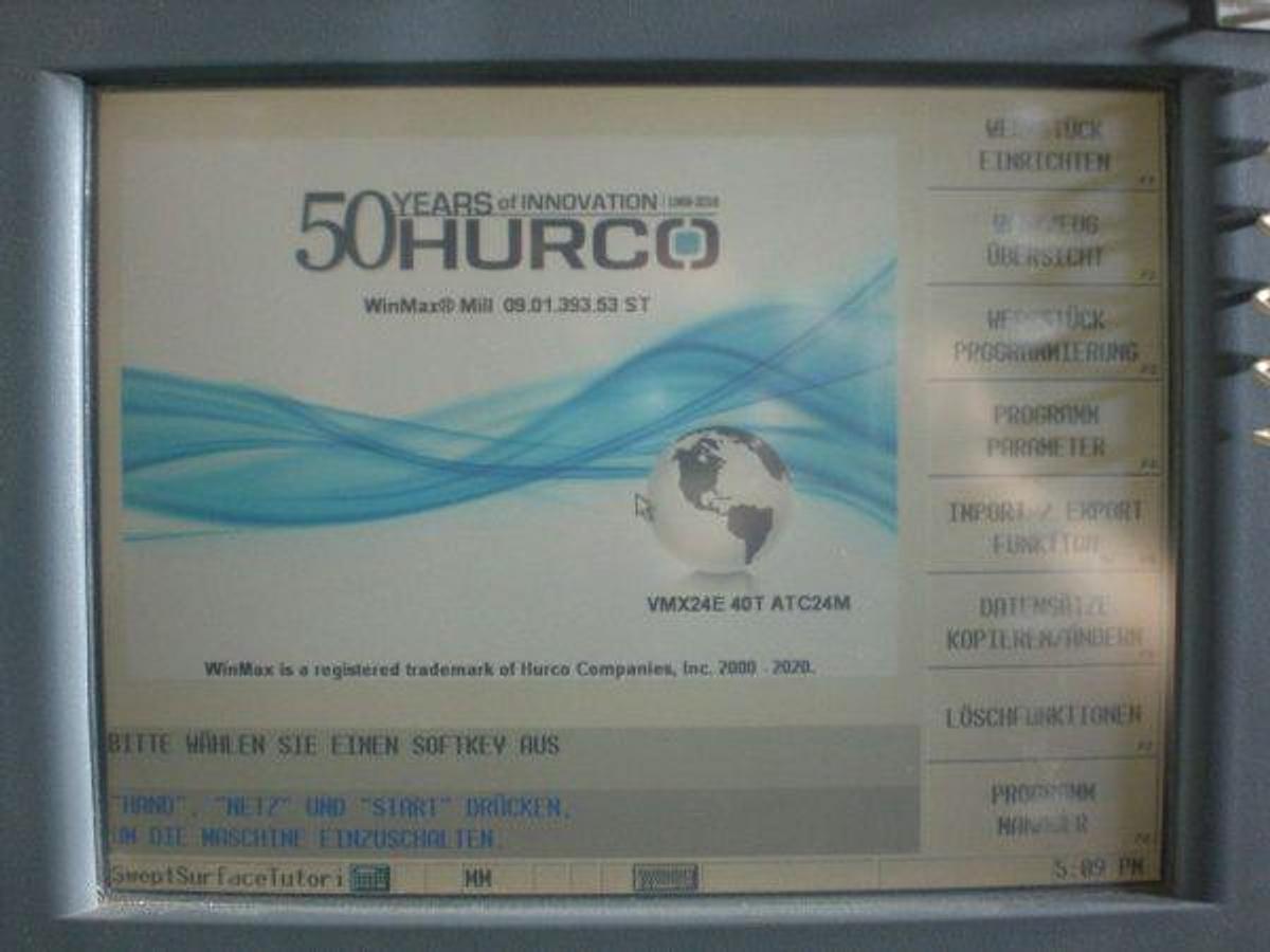 Used HURCO VMX24t mkp