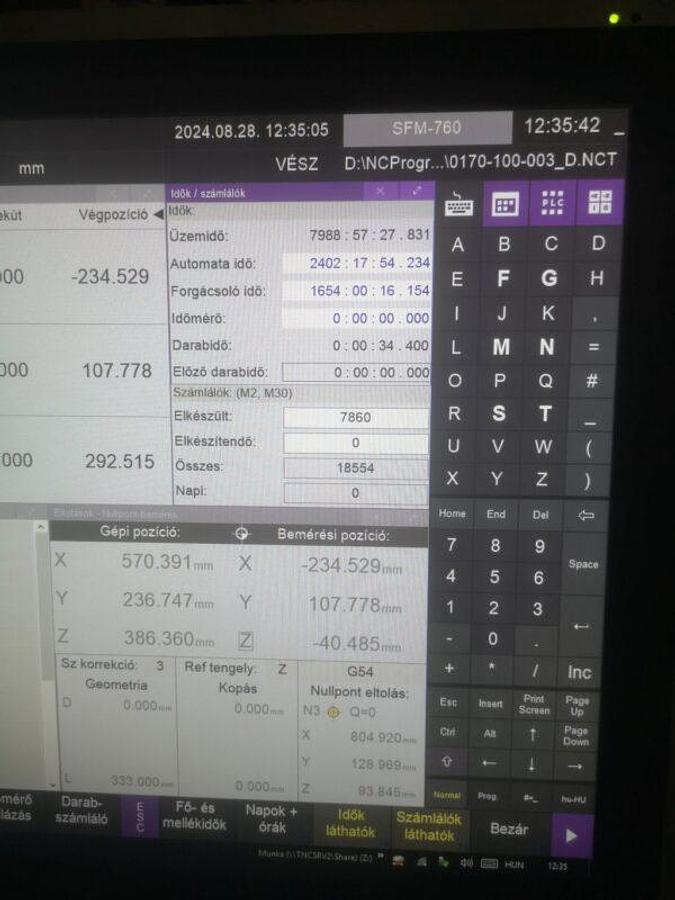 Used NCT SFM-760 mkp