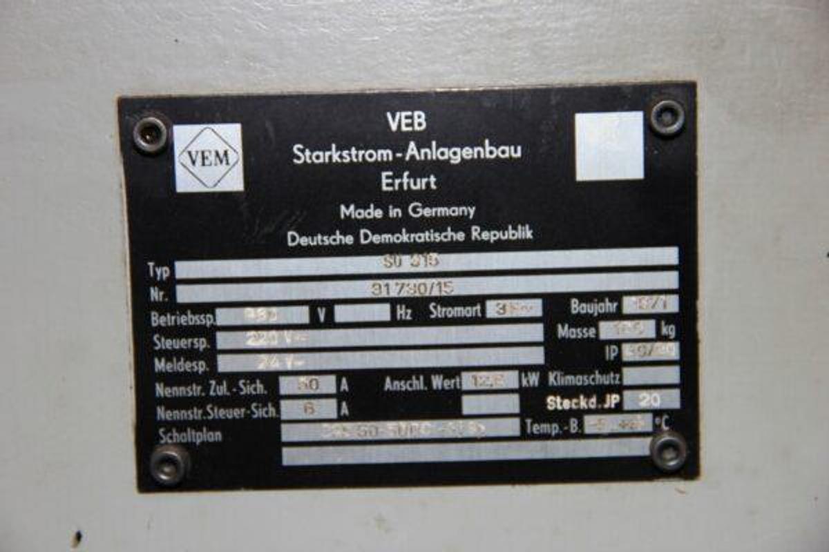 Used VEB SU315 cylindrical grinder