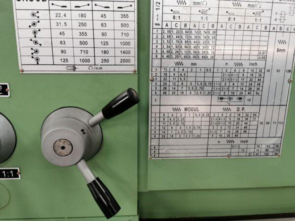 Used TOS SN50/C x 1000 tool headstock machine