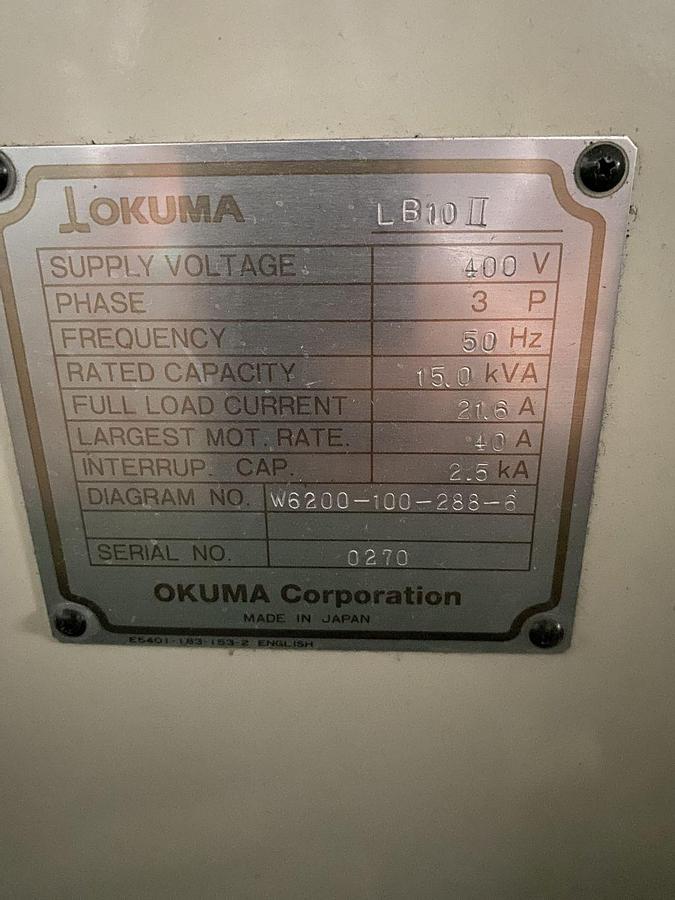 OKUMA LB10-M cnc lathe