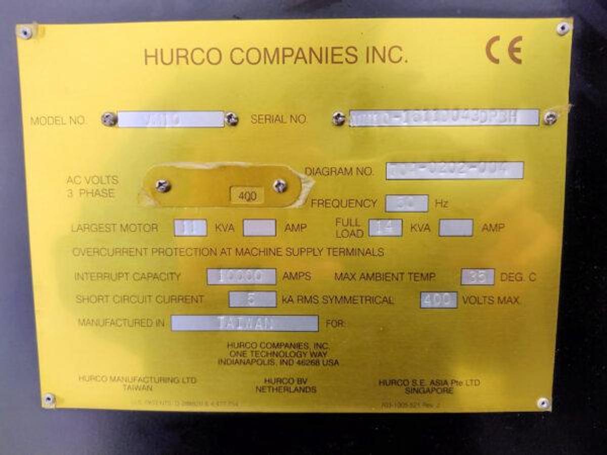 Used HURCO VM10i mkp