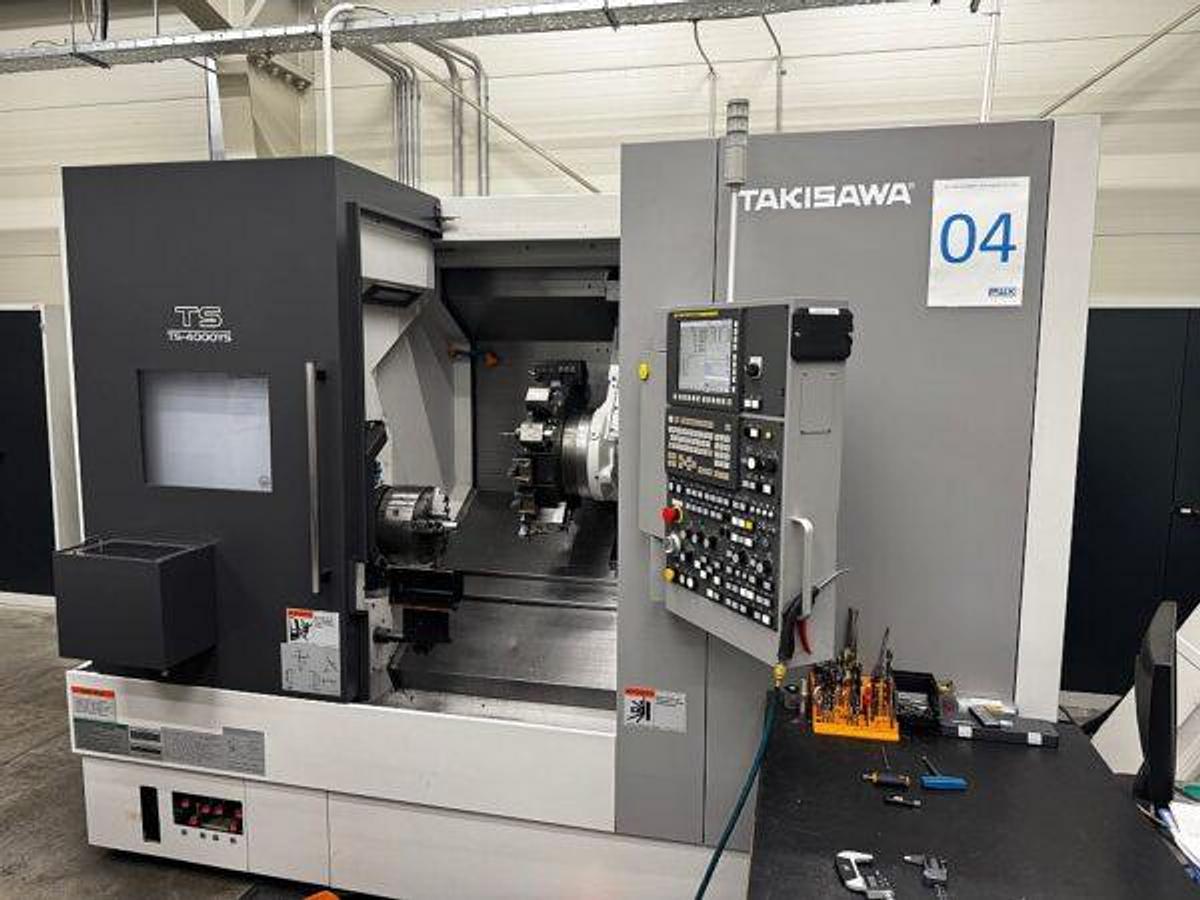 Used TAKISAWA TS400YS CNC turning-milling center