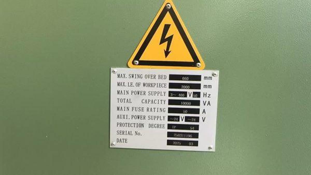 Used TNM CS6266C x 2000 center lathe