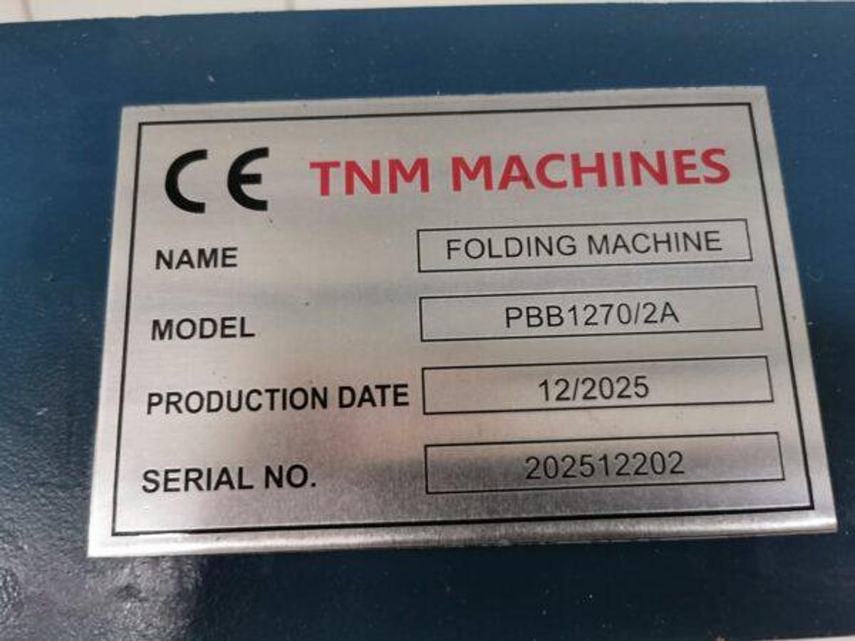 Used TNM_PBB1270/2 manual flanging machine