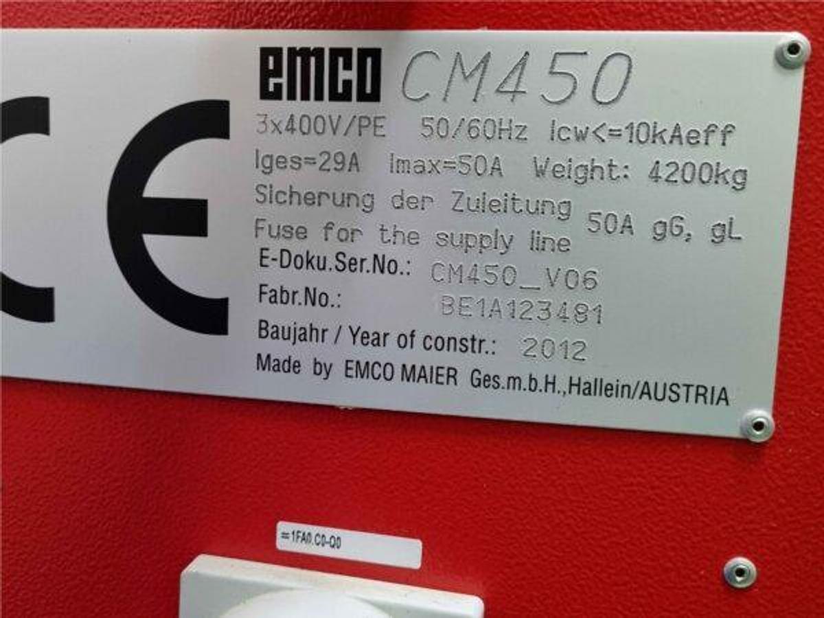 Used EMCO ConceptMill 450 mkp