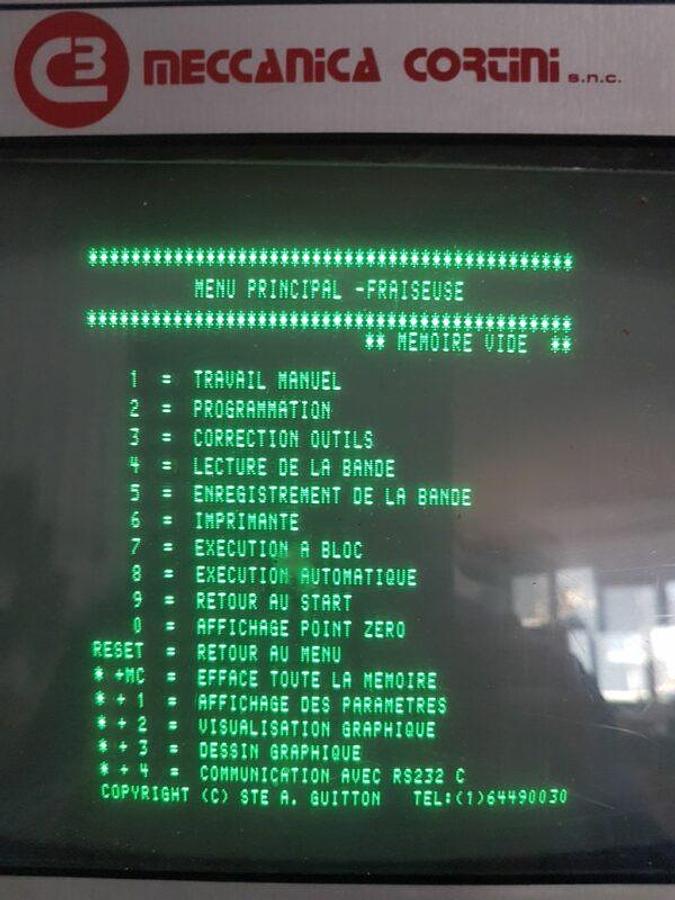 Used CORTINI L300S cnc milling machine