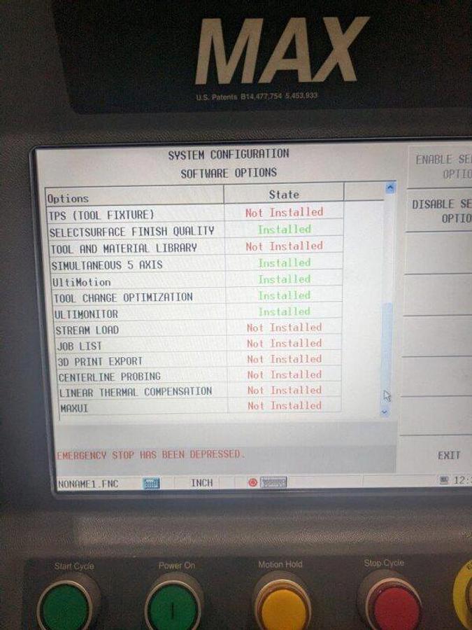 Used HURCO VM10i 5-axis mkp