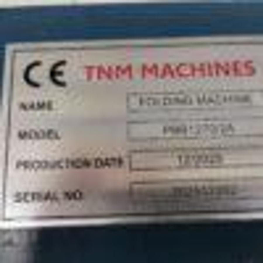 Used TNM_PBB1270/2 manual flanging machine