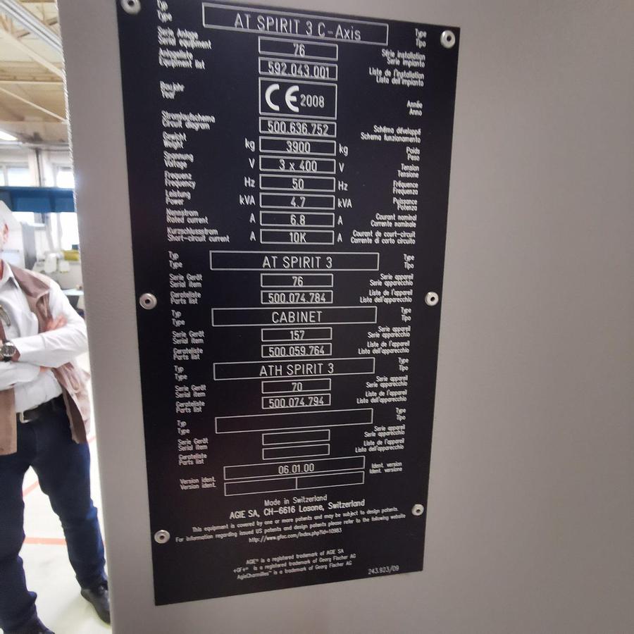 AGIECHARMILLES AT Spirit 3C block EDM machine