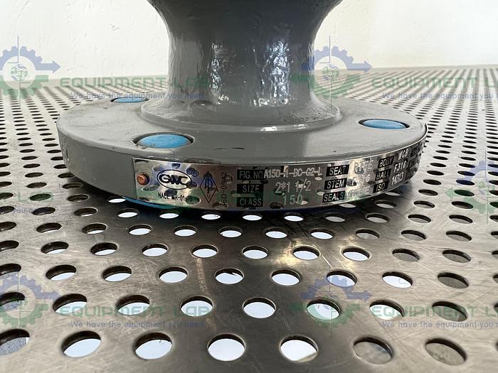 Used GWC  A150-1-BC-G2-L Ball Valve RTFE Class 150,  2" , 285 PSIG at -20°F