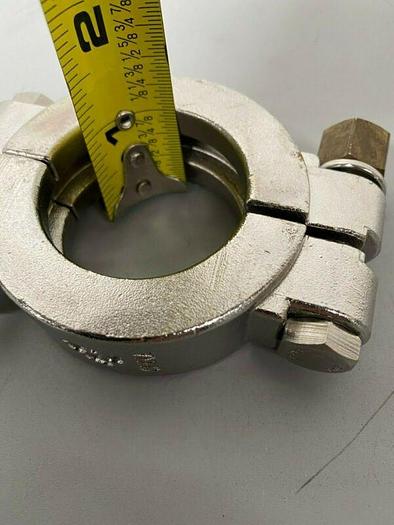 Used Lot of 4 - Tri-Clover Stainless Steel 2.5" OD Bolted High Pressure Clamp
