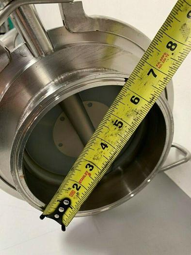 Used Stainless Steel 48" Pipe w/ Pepperl+Fuchs Proximity Switch, 6" Sanitary Fittings