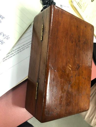 Used 2410-385 Antique Holtzapfel CIRCA 1890 Tool Handle with Tool Bits- Set In Original Box