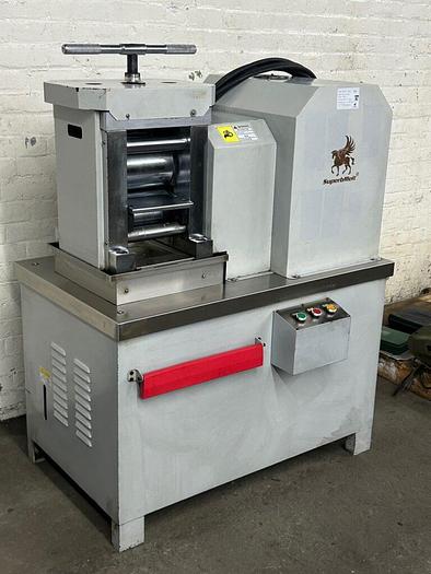 Used SuperbMelt 140mm x 180mm Power Precision Rolling Mill for Plate, Chrome Rolls – New 2019