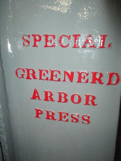Used 7311-520 Greenerd Floor Model Hand Operated Arbor Press, Model Special