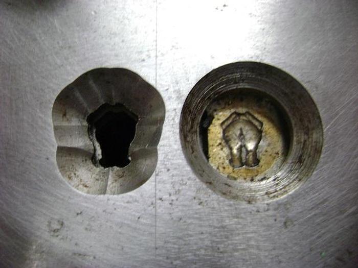 Used 1991-390 Stamping Press Tool and Die Set to make Elephant Rear View Jewelry Pendant