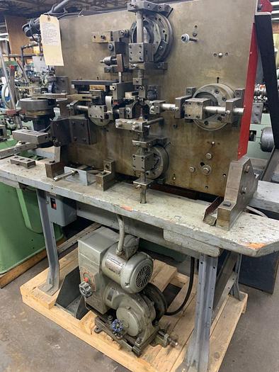 Used 8329-145 GoldPro Vertical Four-Slide #2 Wire Forming Machine Produces 4.76 mm. O.D. Ring