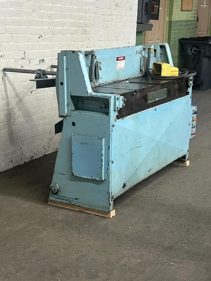 Used Wysong 52" x 14 Gauge Power Shear, Model 111452, with Back Gauge