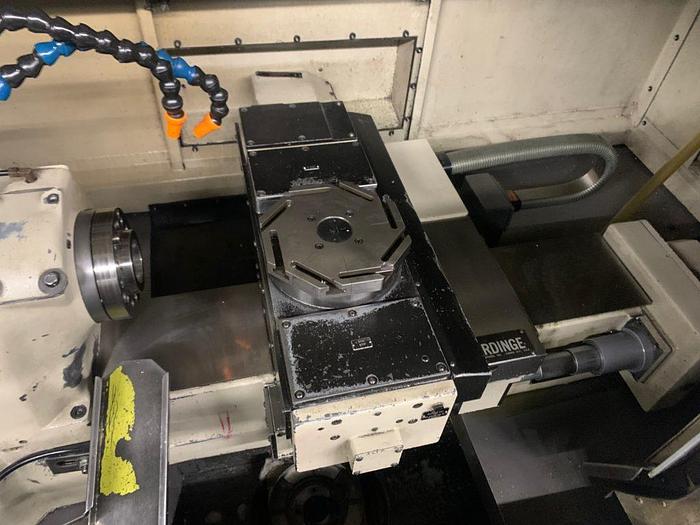 Used Hardinge CHNC-III CNC LATHE, Fanuc 18T, Hardinge Bar Feed