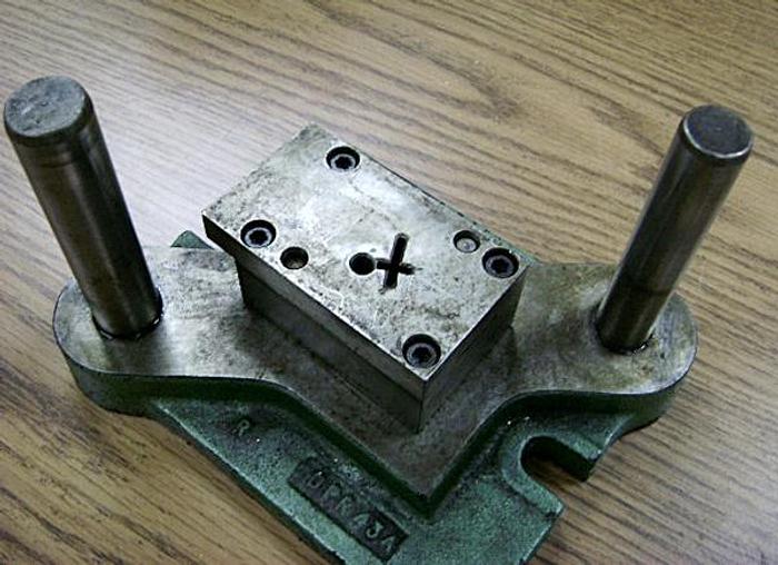 Used 0657-390 Die Set to Make Small Religious Cross