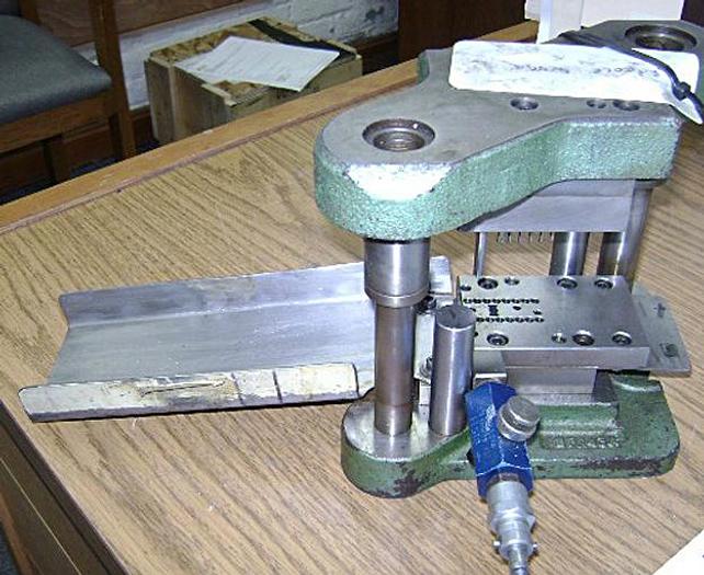 Used 1992-390 Stamping Press Tool and Die Set to make Creole Hinge for Hoop Earring