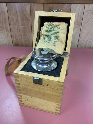 Used 1345-385 Like New Sartorius #10F, 10 KG., Chrome Balance Calibration Weight