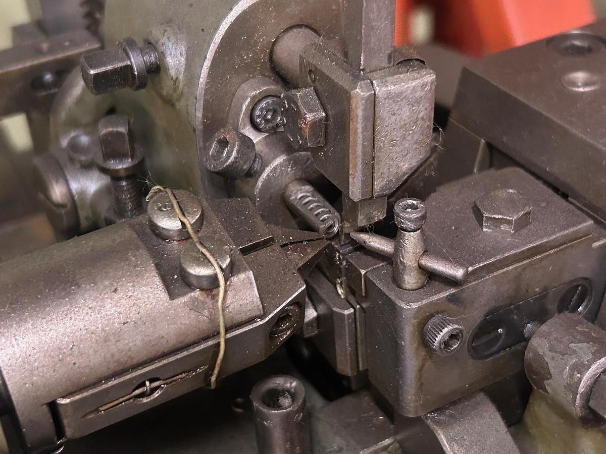 Used Small Theodore Bechtold (Germany) Curb Chain Making Machine