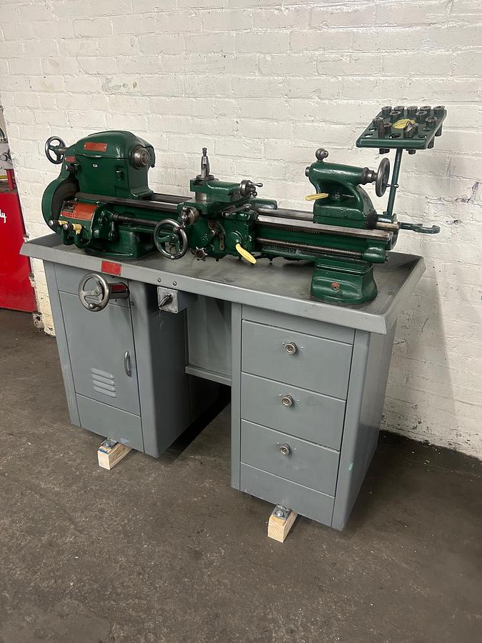 Used South Bend 10" x 22" 10K Precision Metal Cabinet Lathe, Model CL370ZD, Well Tooled