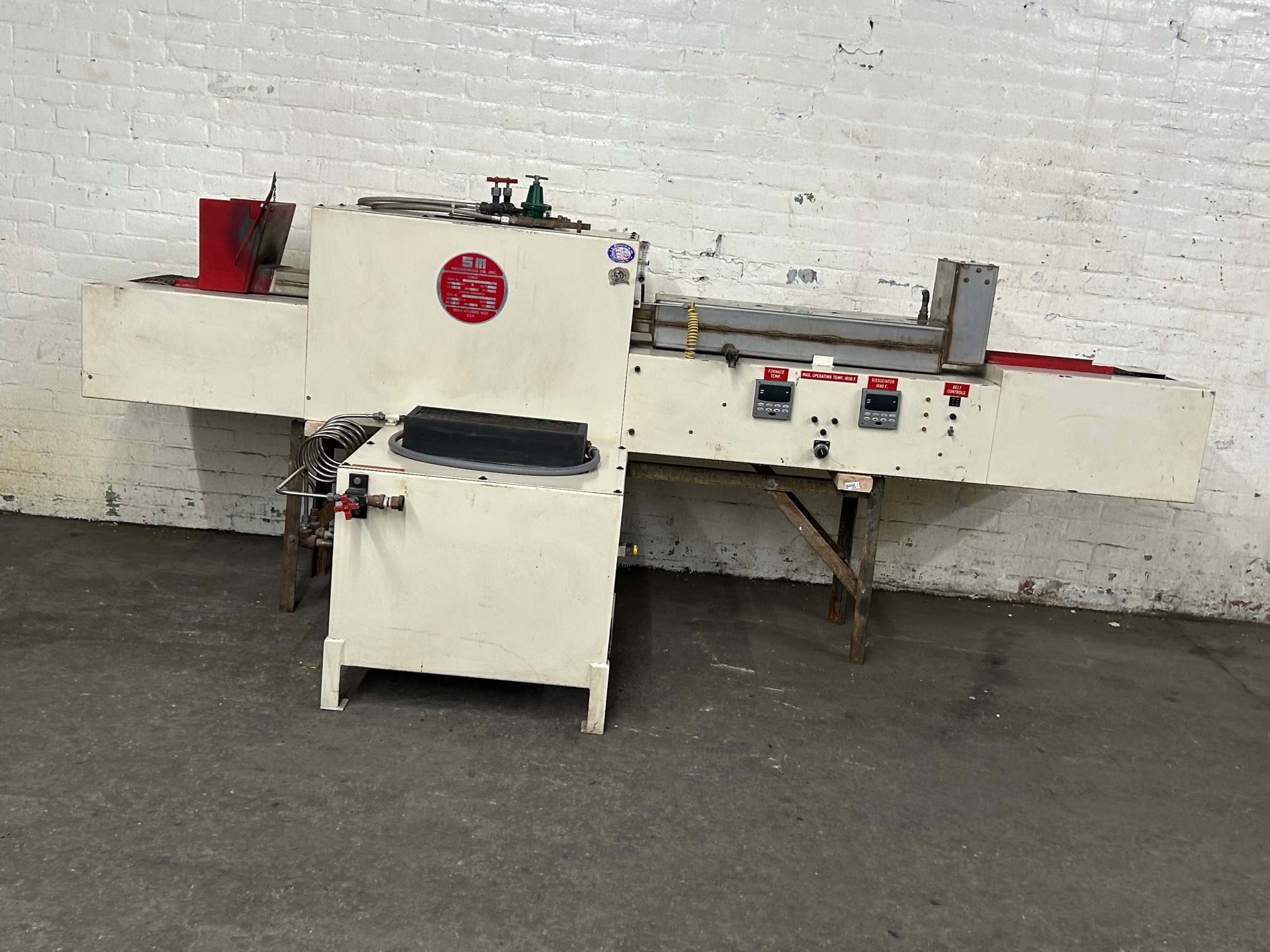 Used SM Engineering Mini Six Belt Annealing Soldering Furnace with Ammonia Dissociator