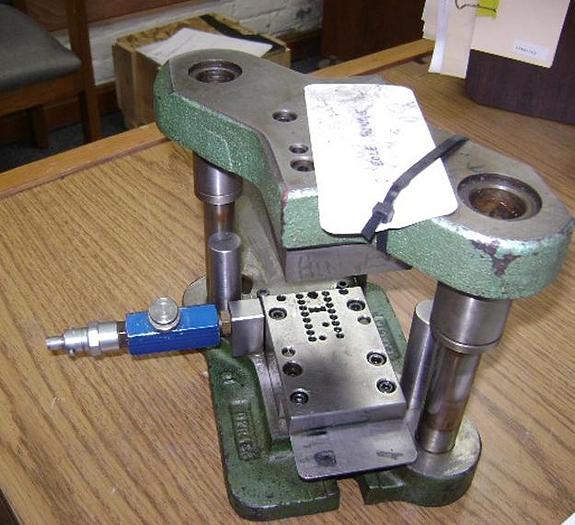 Used 1992-390 Stamping Press Tool and Die Set to make Creole Hinge for Hoop Earring