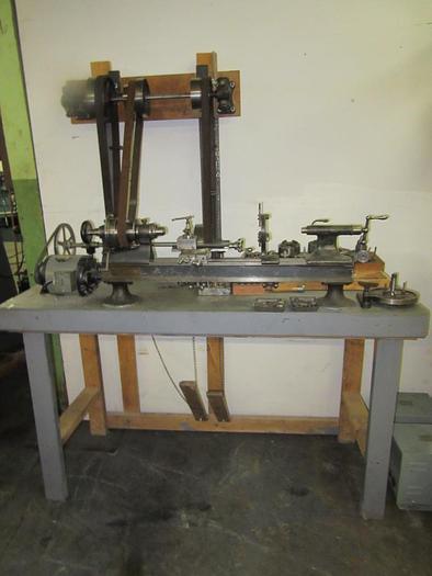 Used 1196-385 Antique B.C. Ames Watchmaker’s/ Clockmaker’s/Jewelers Precision Lathe, Model #3