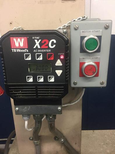 Used 3178-340 Baldor Variable Speed Motor Polishing Set Up with Down Draft Table Work Bench