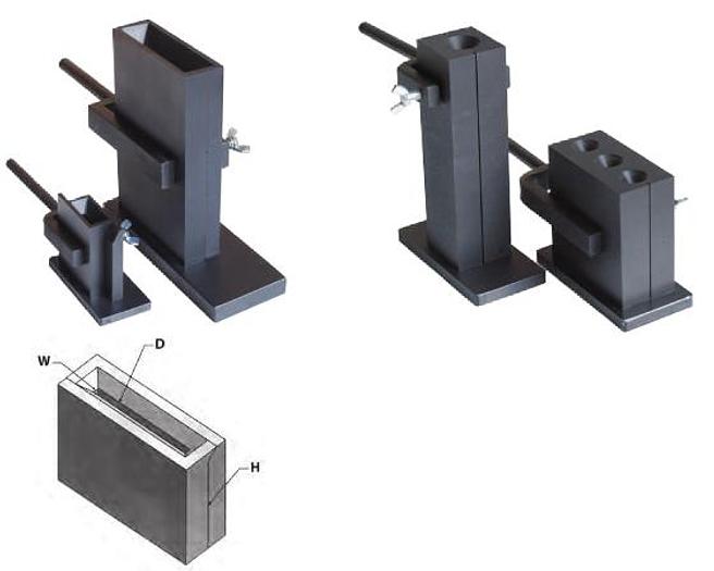 Used GOLDPRO® CAST IRON INGOT MOLD MELTING FLASKS FOR PLATE & WIRE